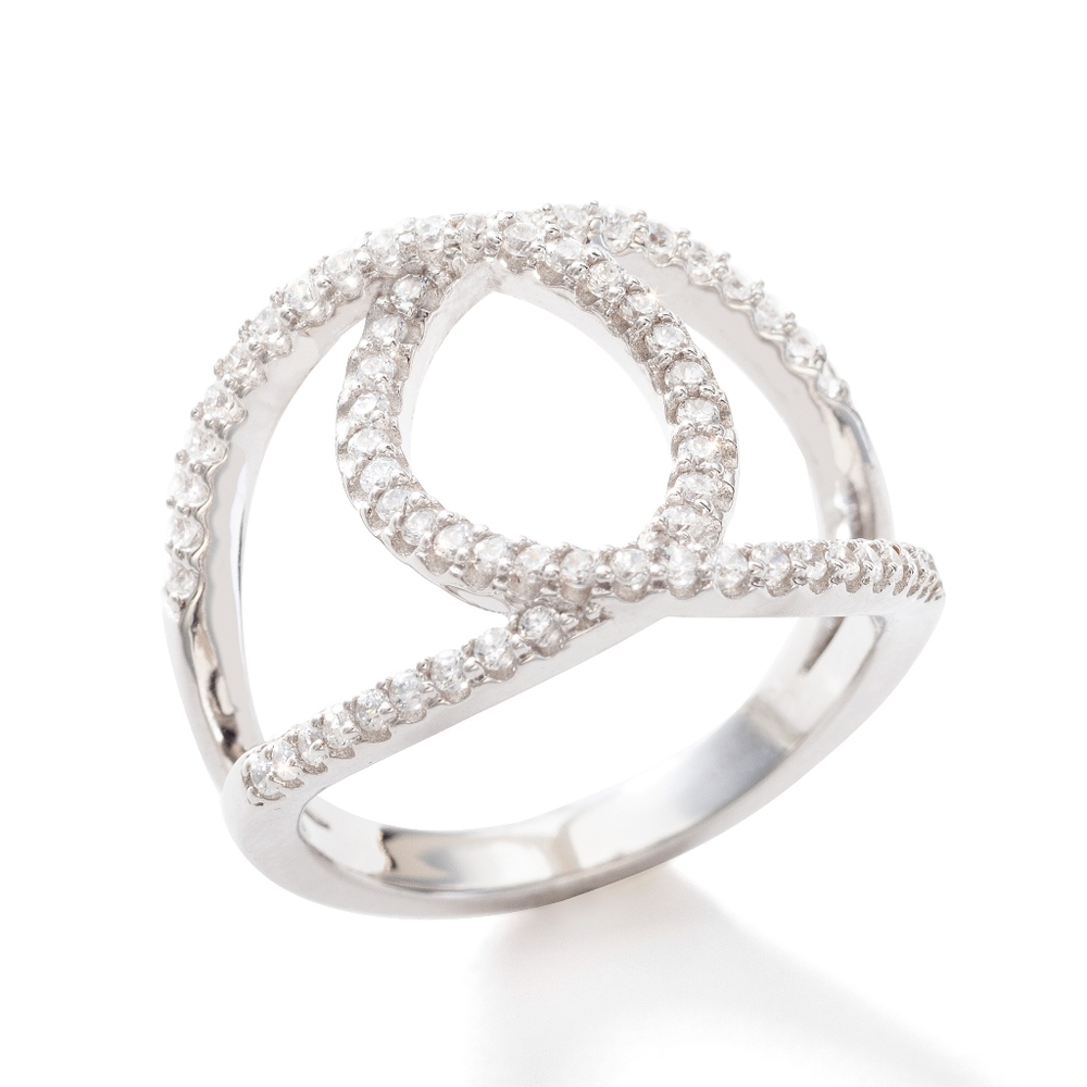 White Swarovski Zirconia Ring